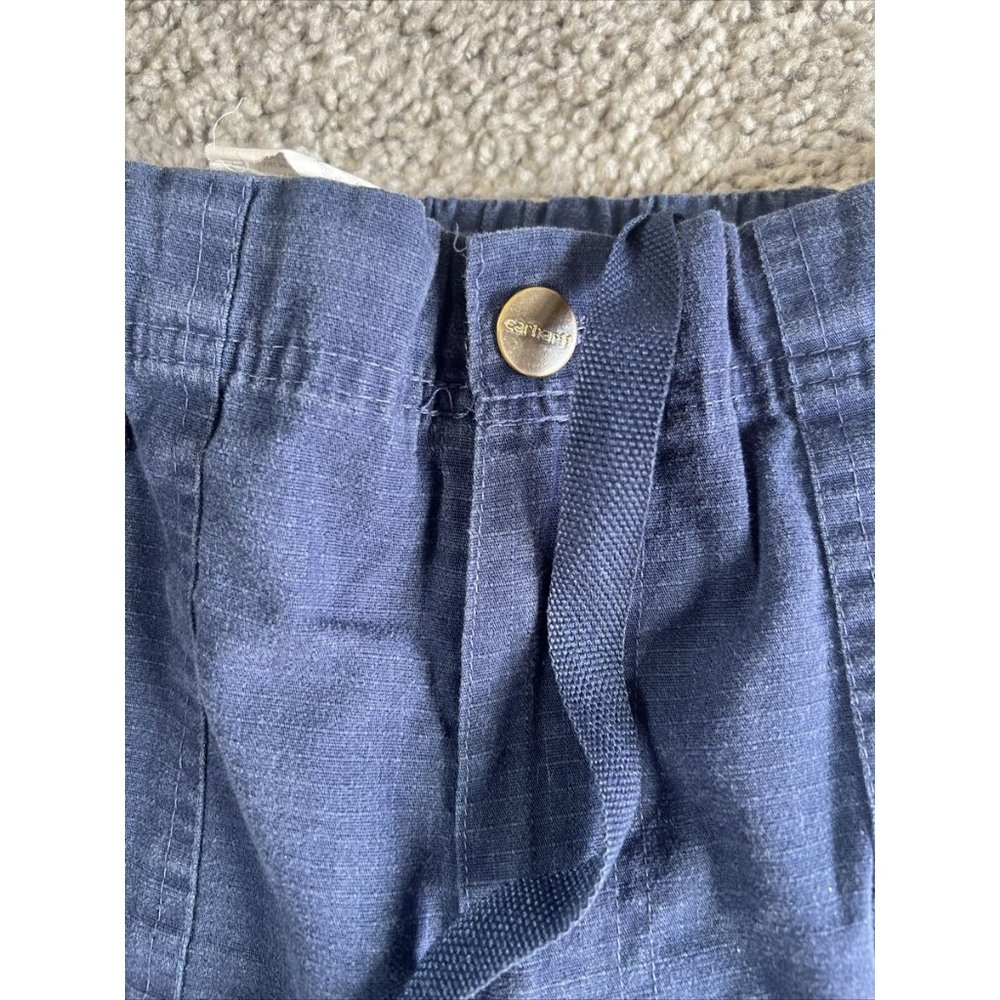 CARHARTT Womens Navy Cargo Scrub Pants Size small nurse hospital healthcare - Picture 3 of 8